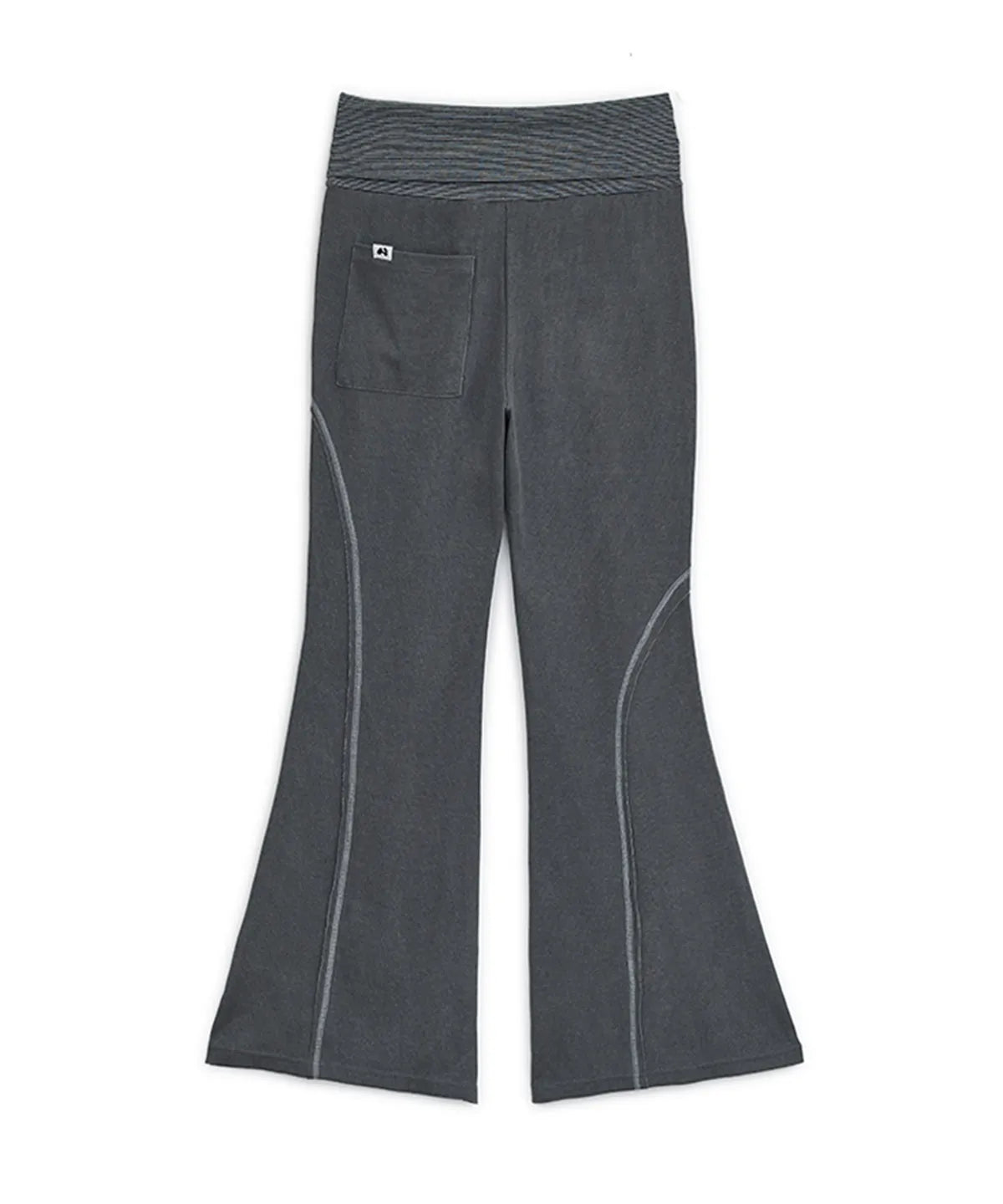 HUGYOURSKIN PIGMENT BOOTCUT PANTS (CHARCOAL)