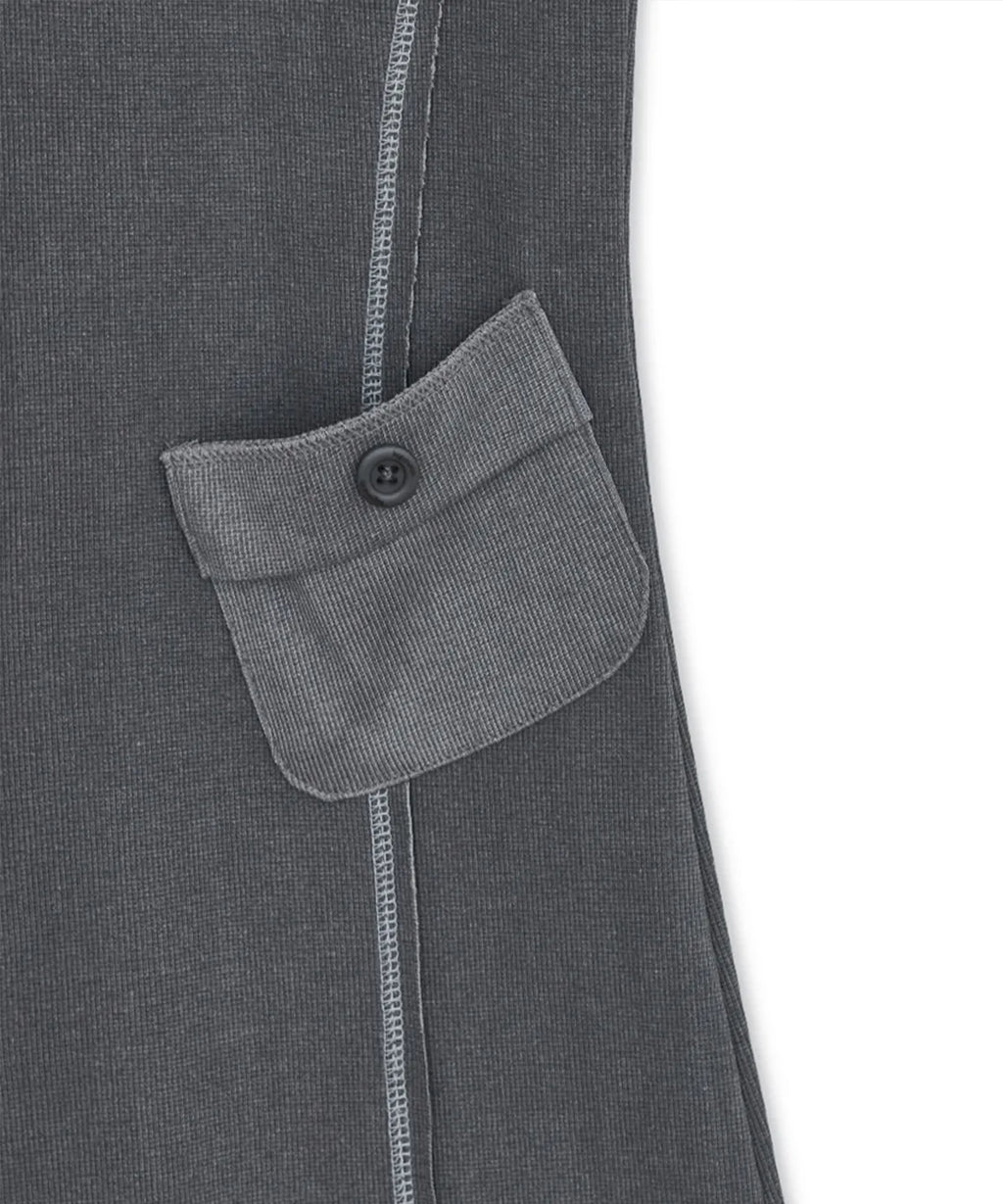 HUGYOURSKIN PIGMENT BOOTCUT PANTS (CHARCOAL)
