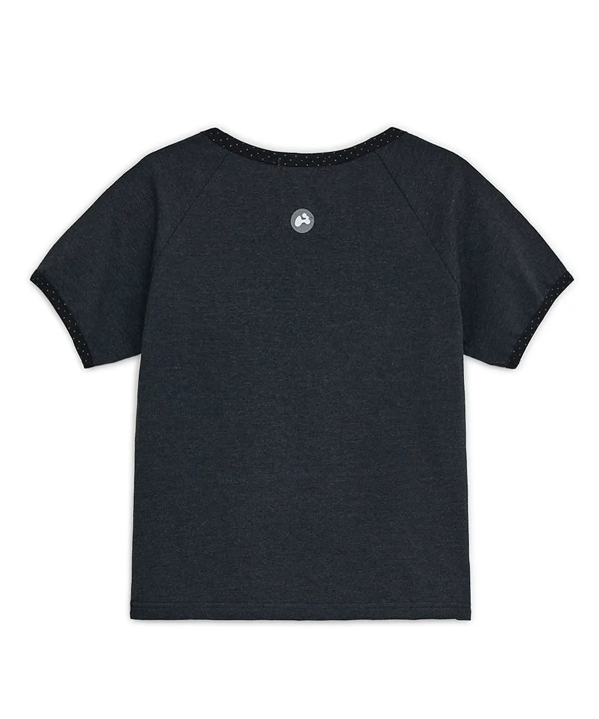 HUGYOURSKIN STAR STITCH TOP (CHARCOAL)