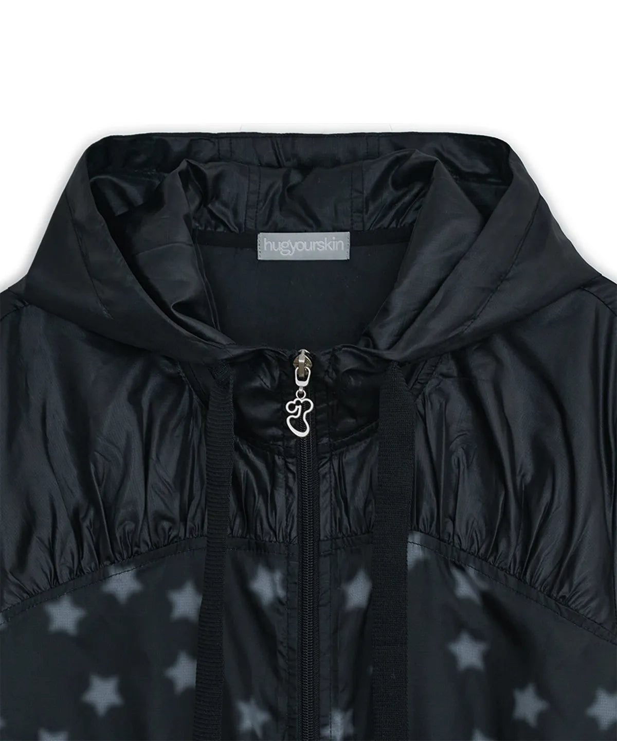 HUGYOURSKIN STARDUST WINDBREAKER (BLACK)