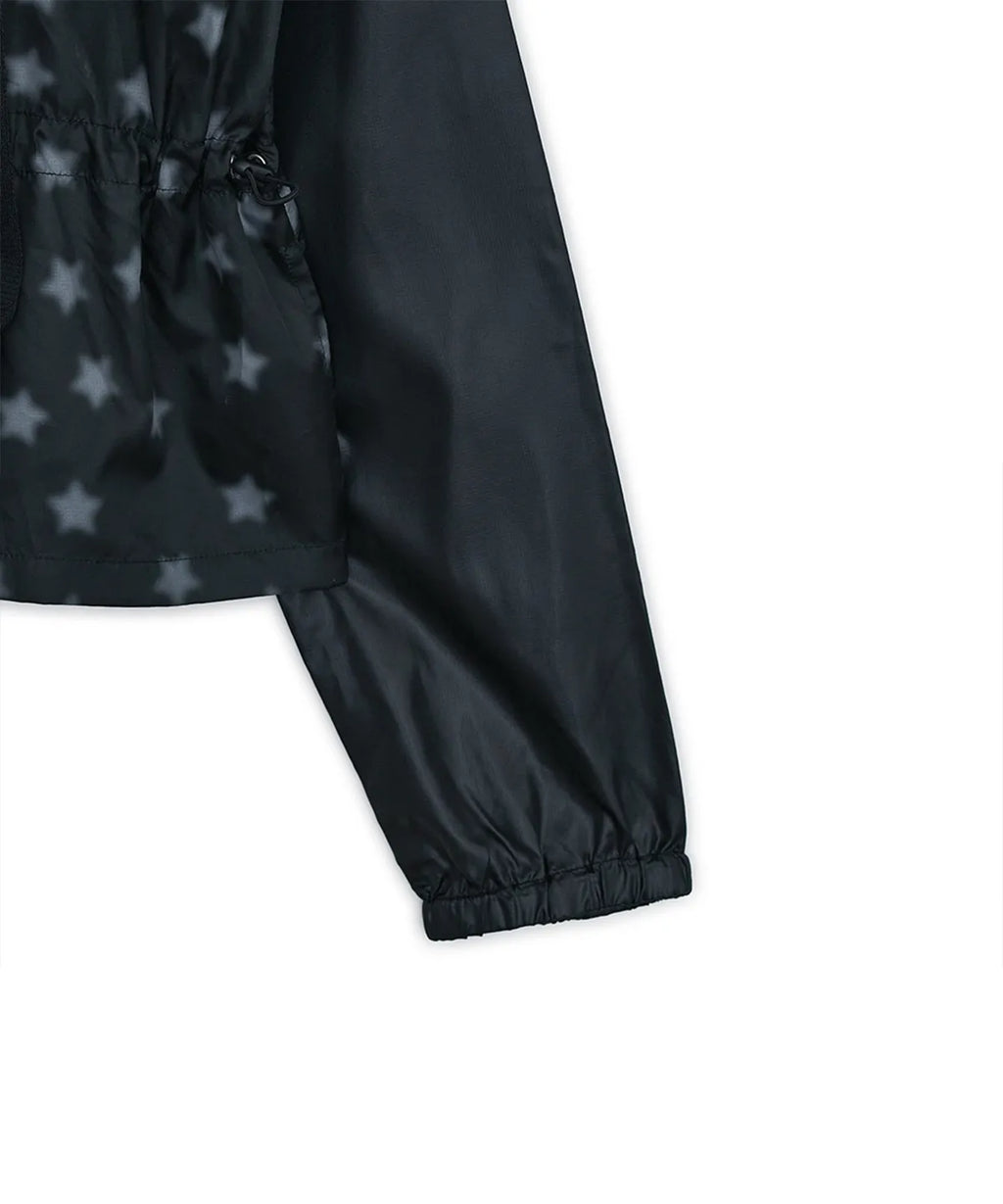 HUGYOURSKIN STARDUST WINDBREAKER (BLACK)
