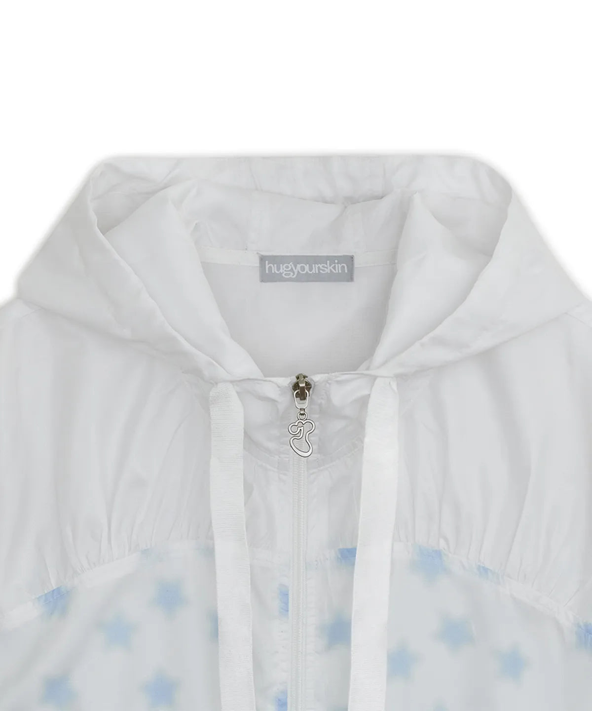 HUGYOURSKIN STARDUST WINDBREAKER (WHITE)