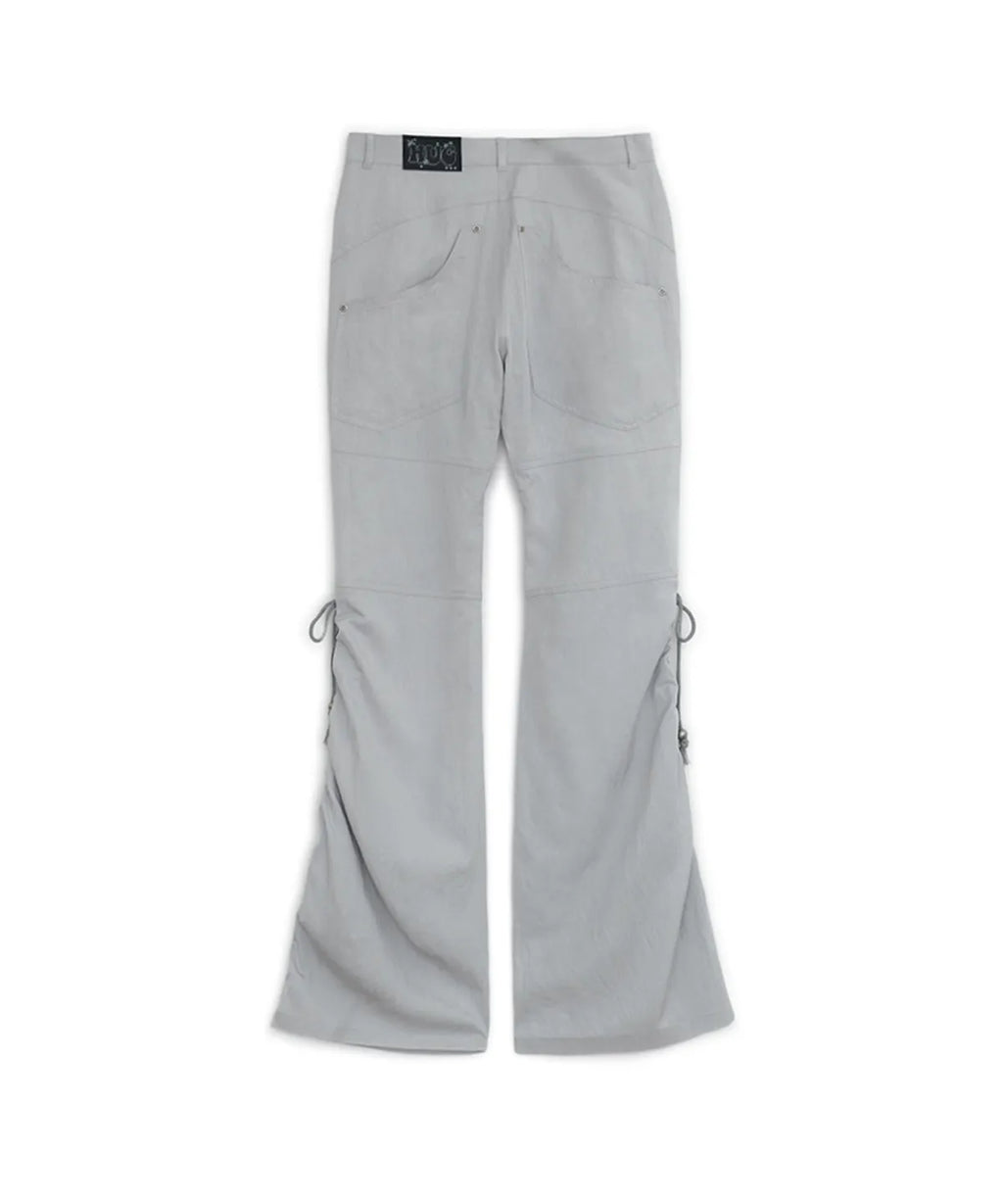 HUGYOURSKIN BOOTCUT CARGO PANTS (GREY)