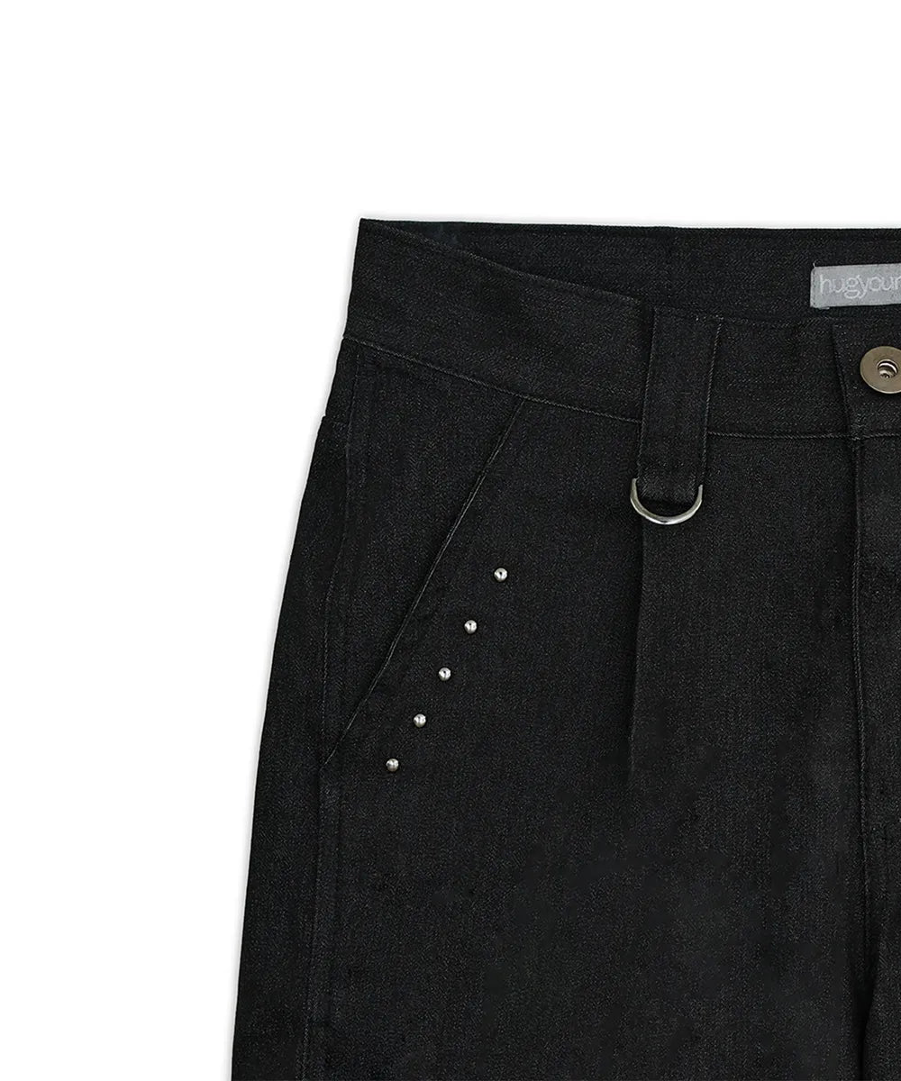 HUGYOURSKIN CHIN DENIM PANTS (BLACK)