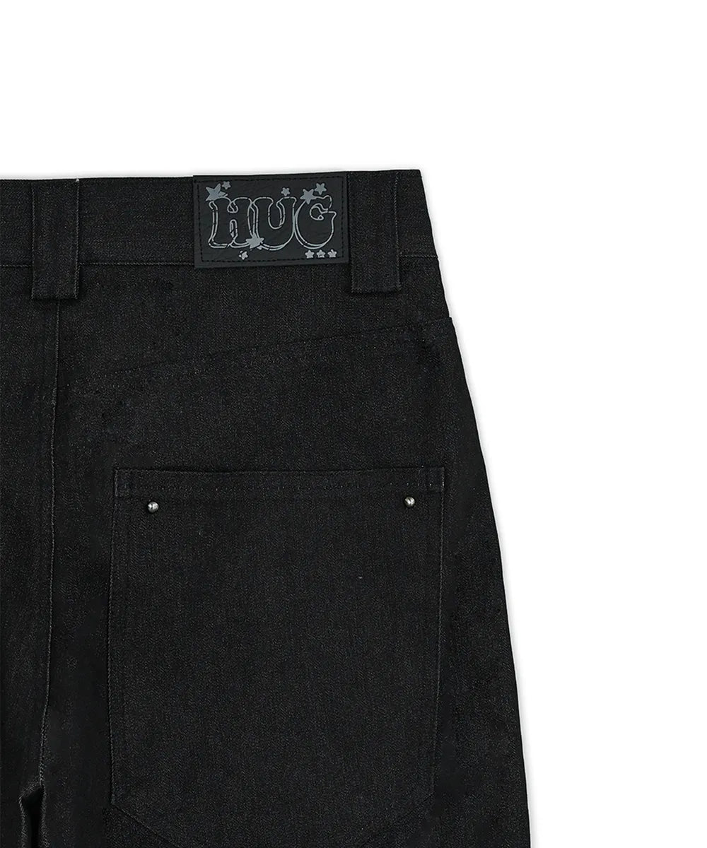HUGYOURSKIN CHIN DENIM PANTS (BLACK)