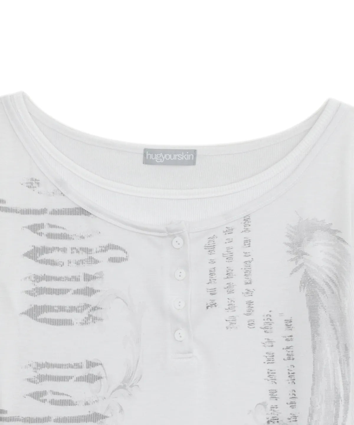 HUGYOURSKIN FALLEN ANGEL LAYERED TOP (WHITE)