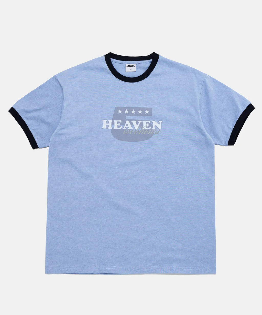 【𝘱𝘳𝘦-𝘰𝘳𝘥𝘦𝘳】Webhouse Heaven 5 Ringer Tee (Blue)