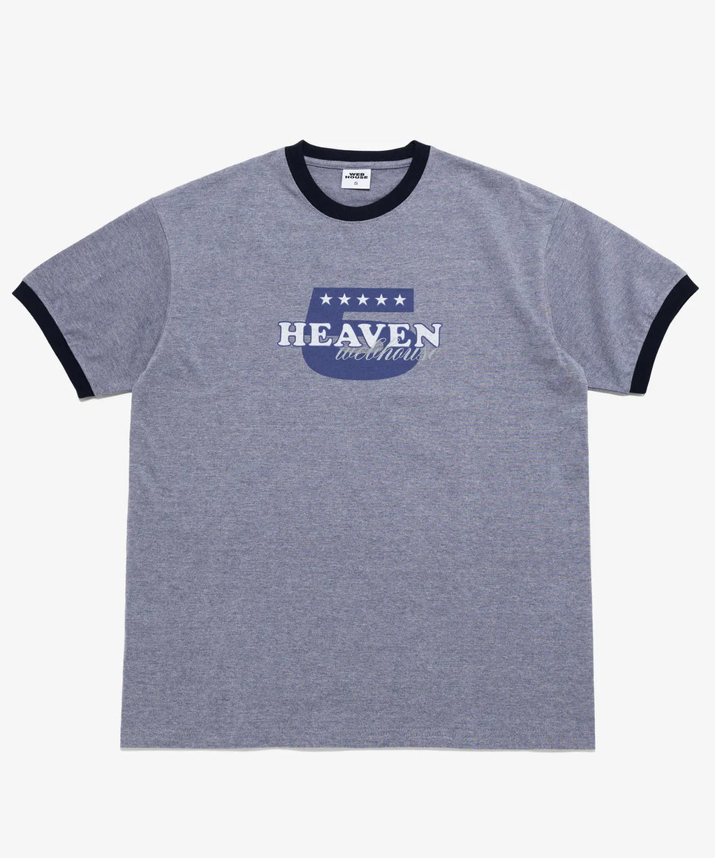 【𝘱𝘳𝘦-𝘰𝘳𝘥𝘦𝘳】Webhouse Heaven 5 Ringer Tee (Grey)
