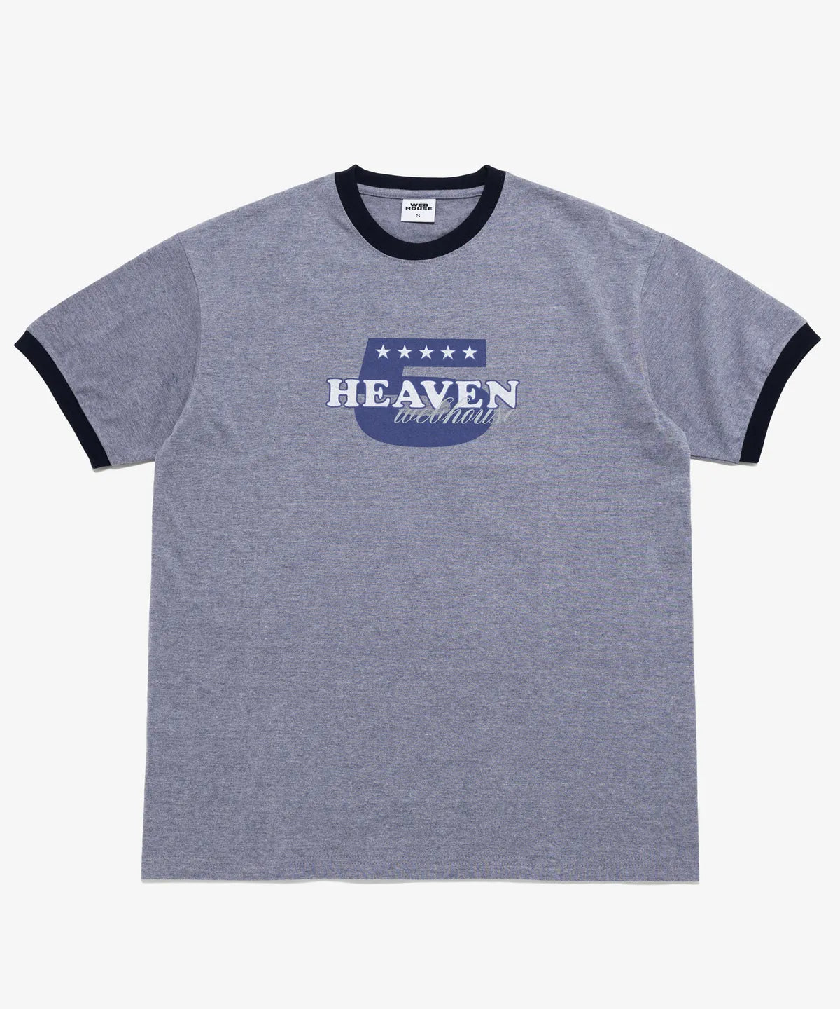【𝘱𝘳𝘦-𝘰𝘳𝘥𝘦𝘳】Webhouse Heaven 5 Ringer Tee (Grey)