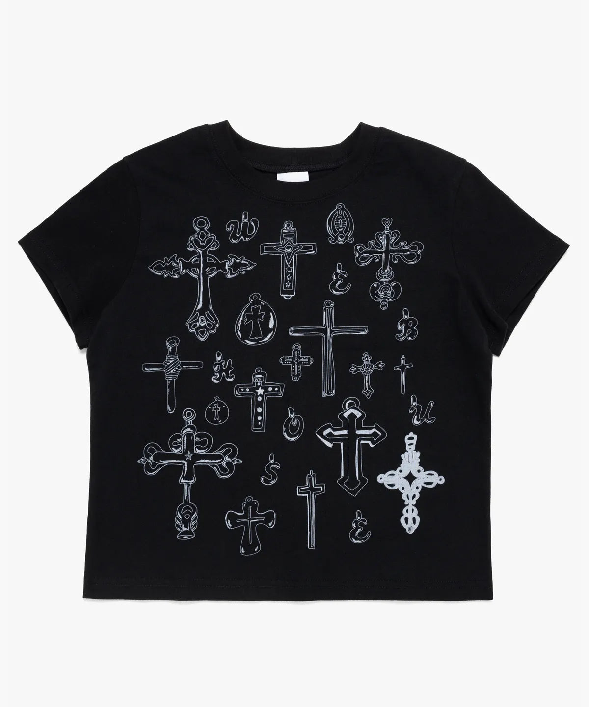 【𝘱𝘳𝘦-𝘰𝘳𝘥𝘦𝘳】Webhouse Sketch Cross Angel Tee (Black)
