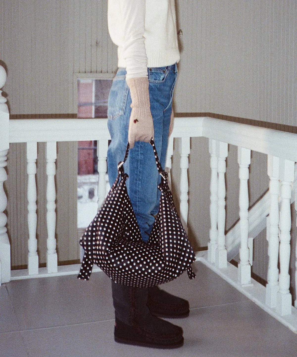 【𝘱𝘳𝘦-𝘰𝘳𝘥𝘦𝘳】YAHN SISI Pillow Boat Bag - Dot