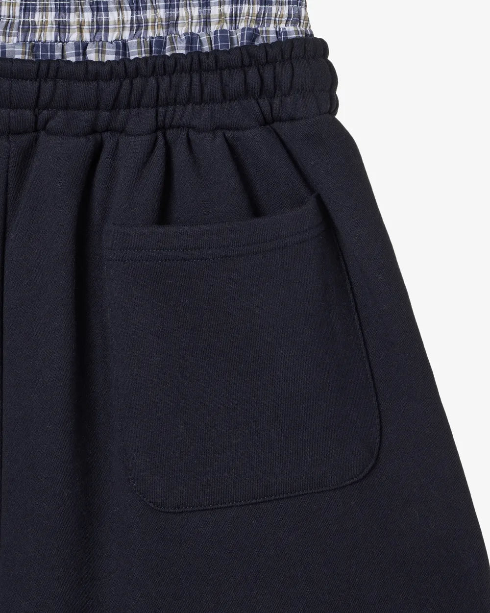 AEAE TRUNK LAYERED SWEATSHORTS (NAVY)