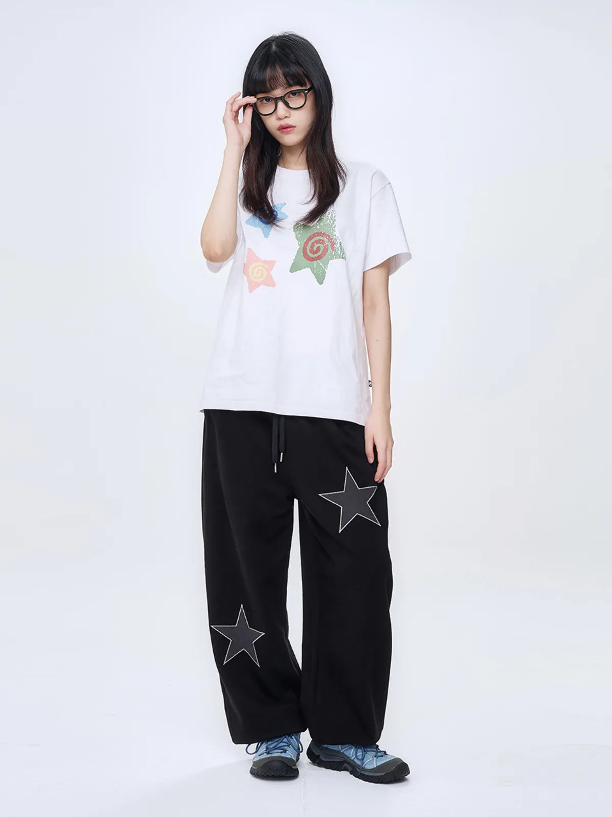 【𝘱𝘳𝘦-𝘰𝘳𝘥𝘦𝘳】FASTLE Spin Star Tee White