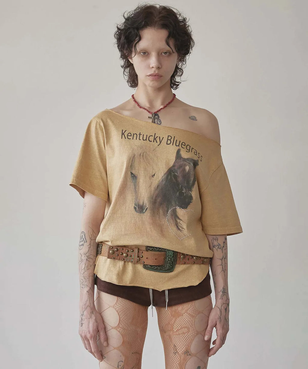 【𝘱𝘳𝘦-𝘰𝘳𝘥𝘦𝘳】SCULPTOR Sheriff Cut Out Tee Yellow
