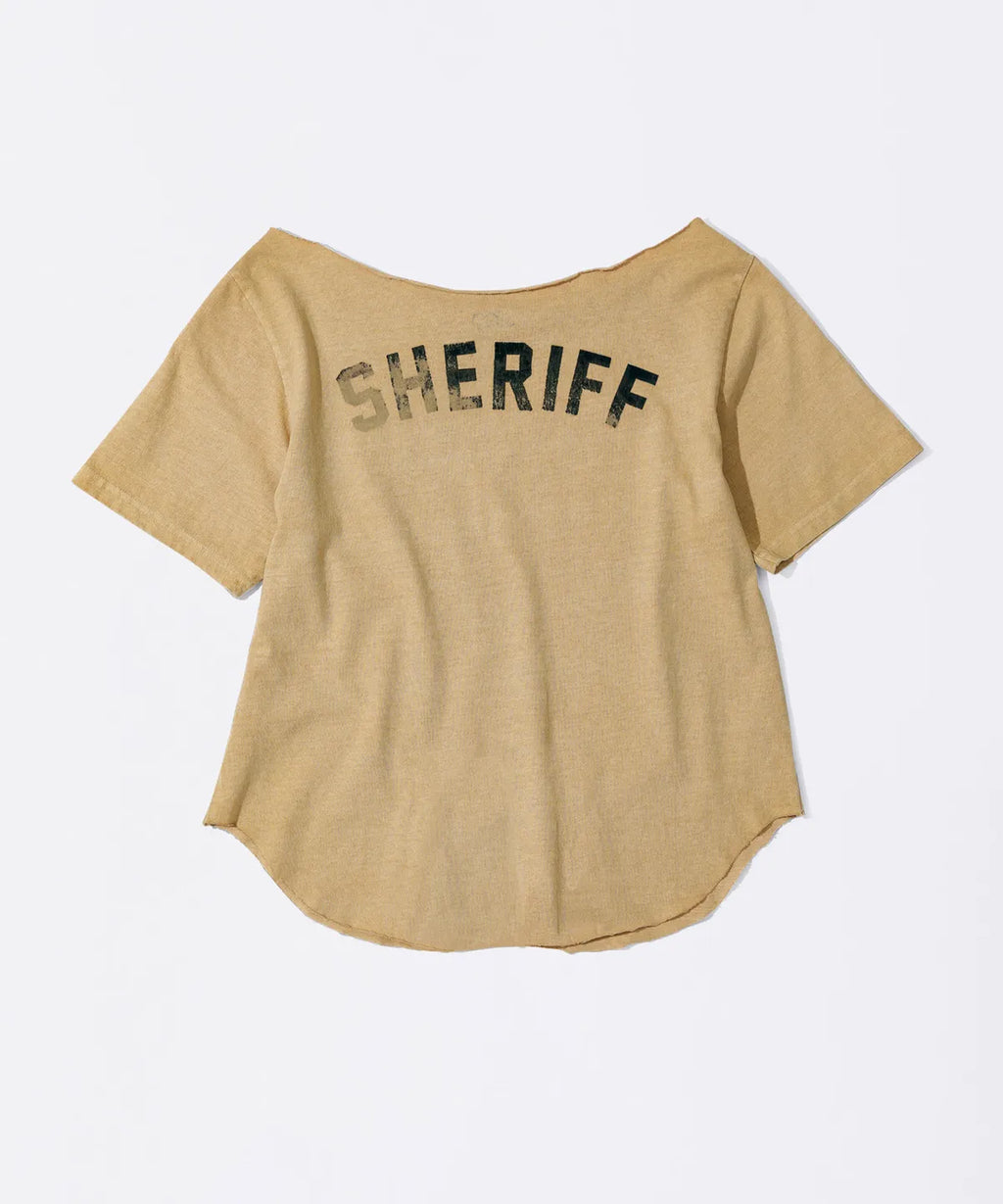 【𝘱𝘳𝘦-𝘰𝘳𝘥𝘦𝘳】SCULPTOR Sheriff Cut Out Tee Yellow