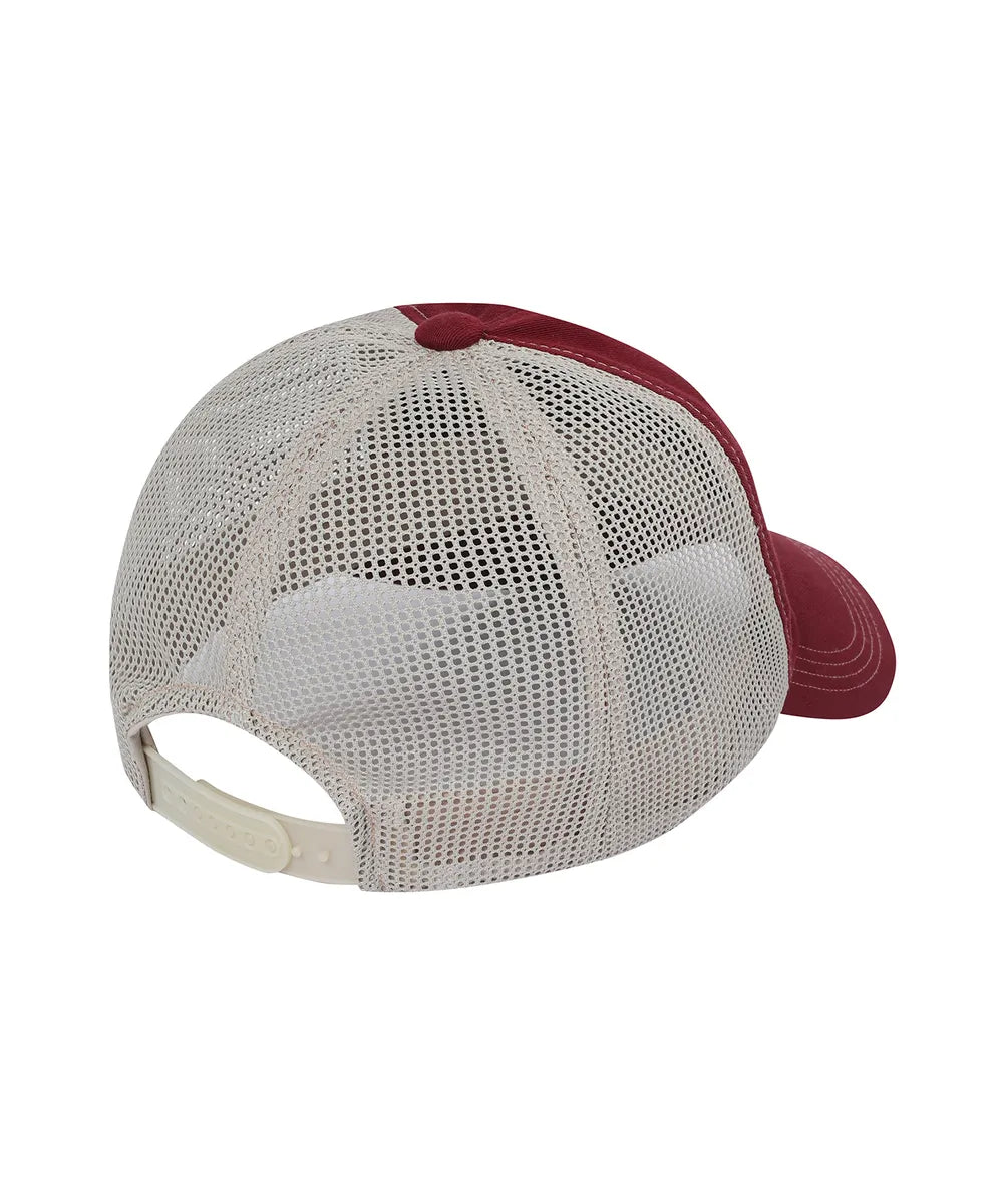 BAUF Peace Big Logo Mesh Ball Cap (Burgundy)