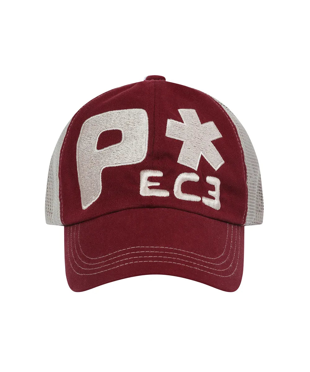 BAUF Peace Big Logo Mesh Ball Cap (Burgundy)