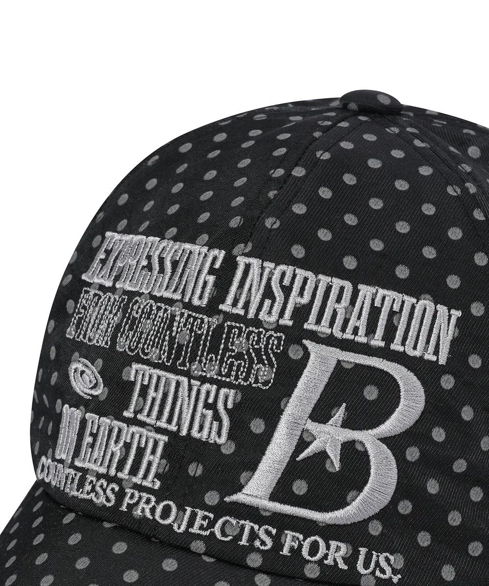 BAUF B LOGO Ball Cap (Dot Black)