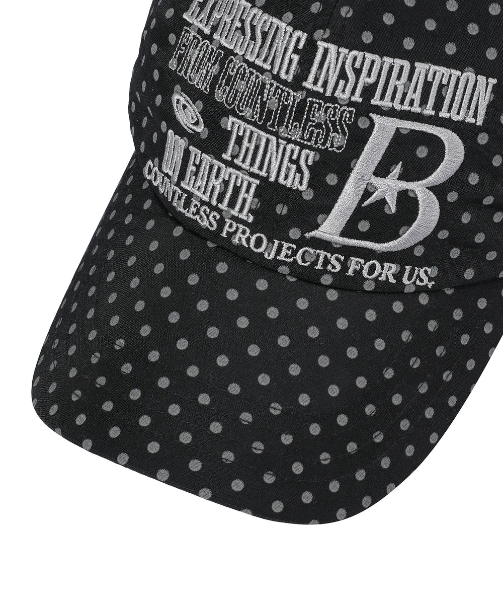 BAUF B LOGO Ball Cap (Dot Black)