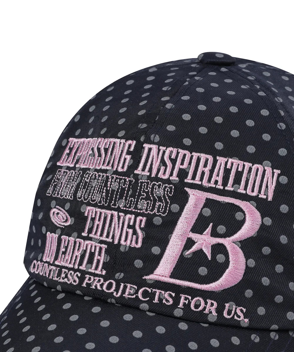 BAUF B LOGO Ball Cap (Dot Navy)