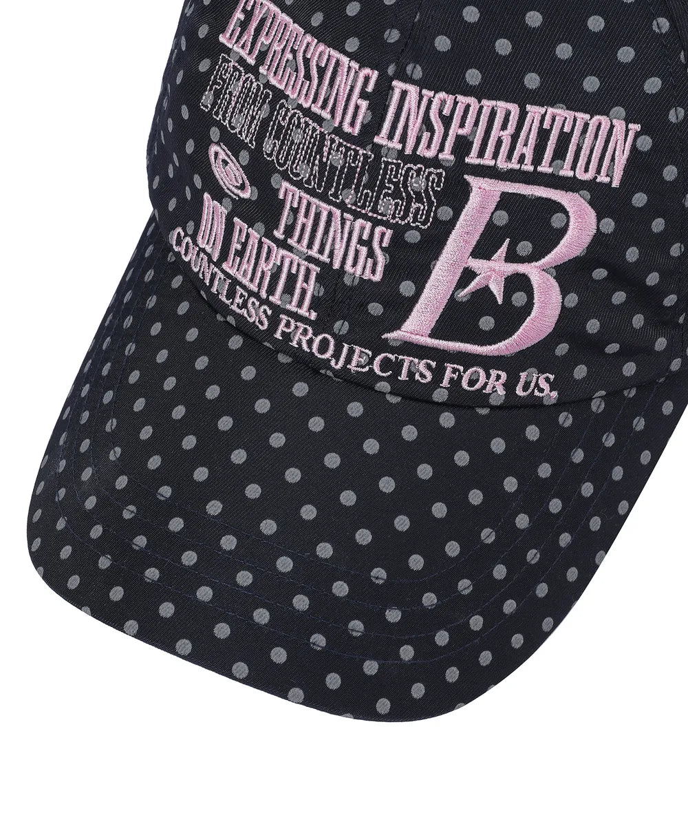 BAUF B LOGO Ball Cap (Dot Navy)
