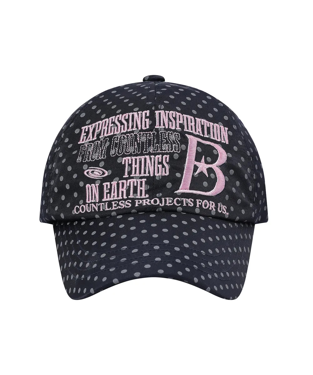 BAUF B LOGO Ball Cap (Dot Navy)