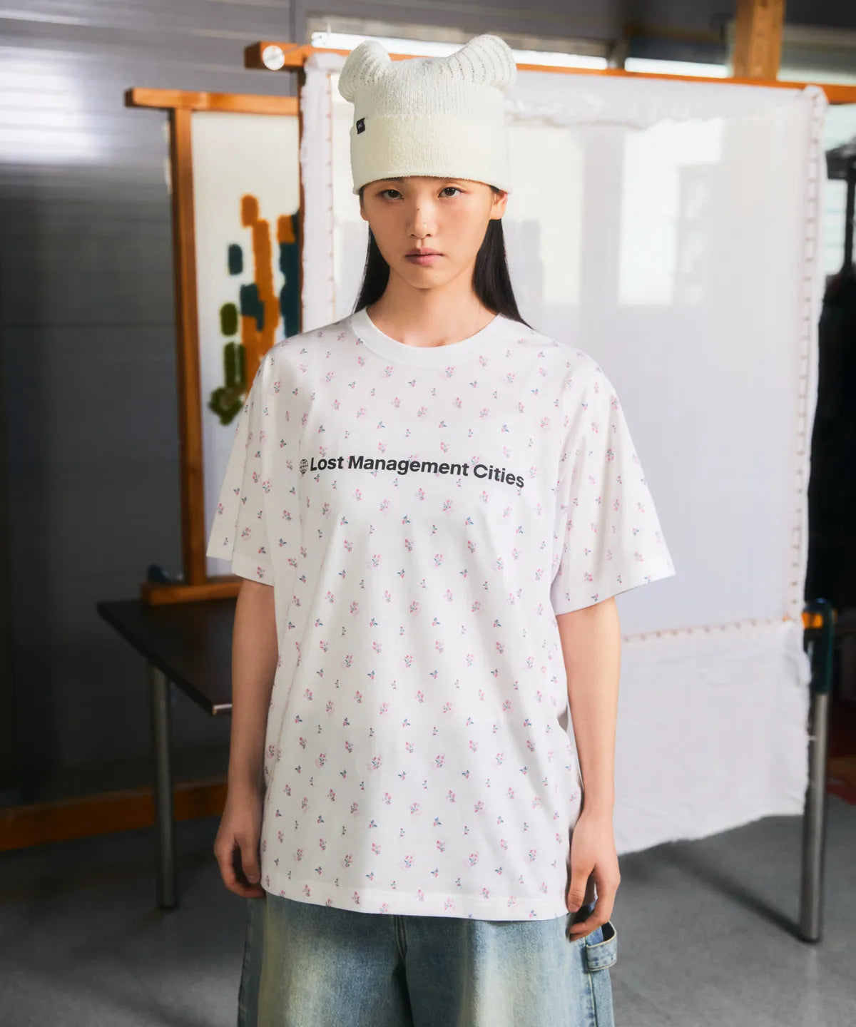 【𝘱𝘳𝘦-𝘰𝘳𝘥𝘦𝘳】LMC FN OG TEE flower white