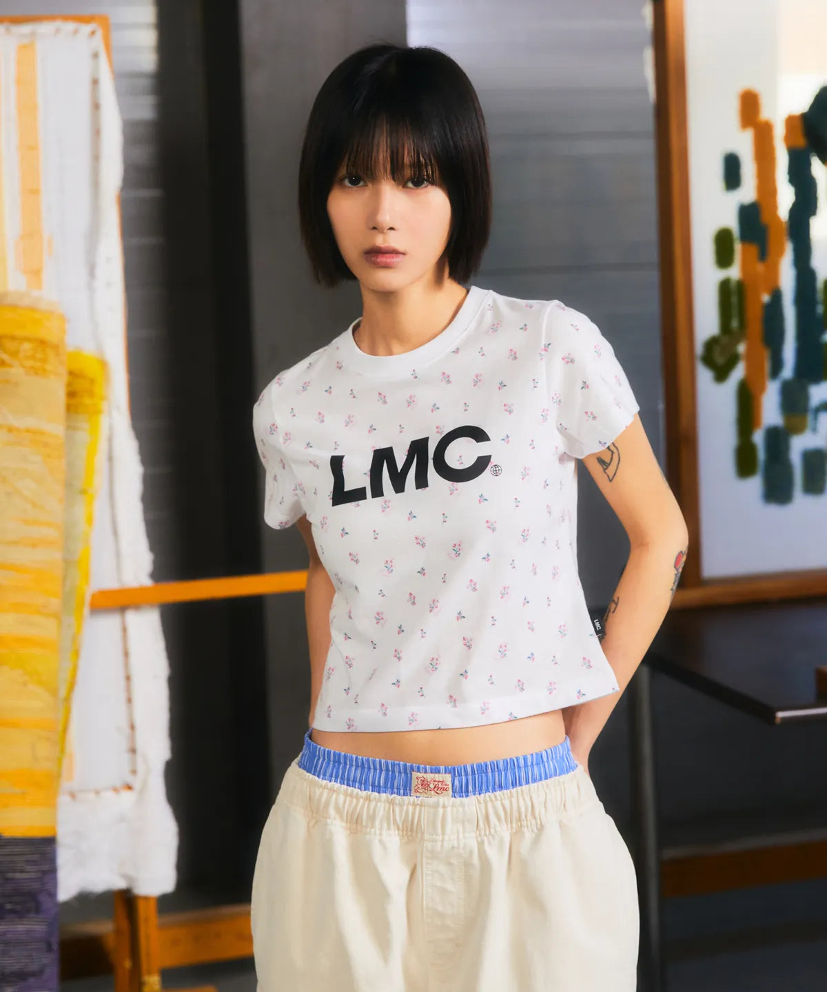 【𝘱𝘳𝘦-𝘰𝘳𝘥𝘦𝘳】LMC WM OG CROPPED TEE flower