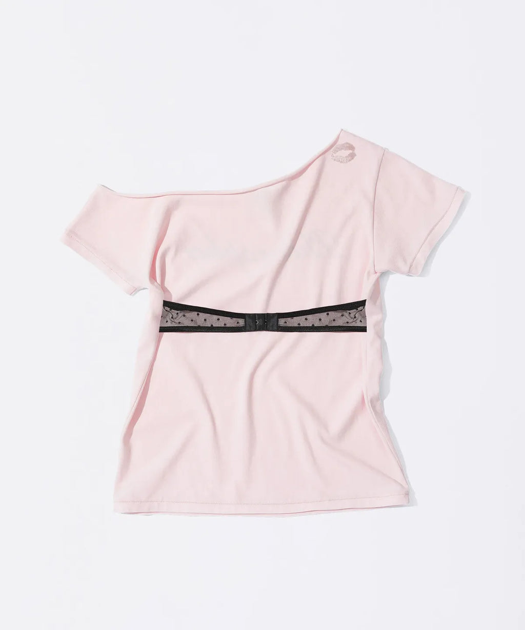 【𝘱𝘳𝘦-𝘰𝘳𝘥𝘦𝘳】SCULPTOR Hook Me Up Layered Tee Pale Pink
