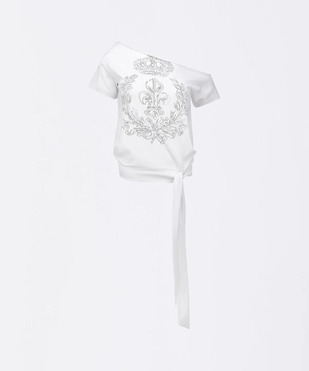 【𝘱𝘳𝘦-𝘰𝘳𝘥𝘦𝘳】SCULPTOR Chateau Shithole Tie Tee White