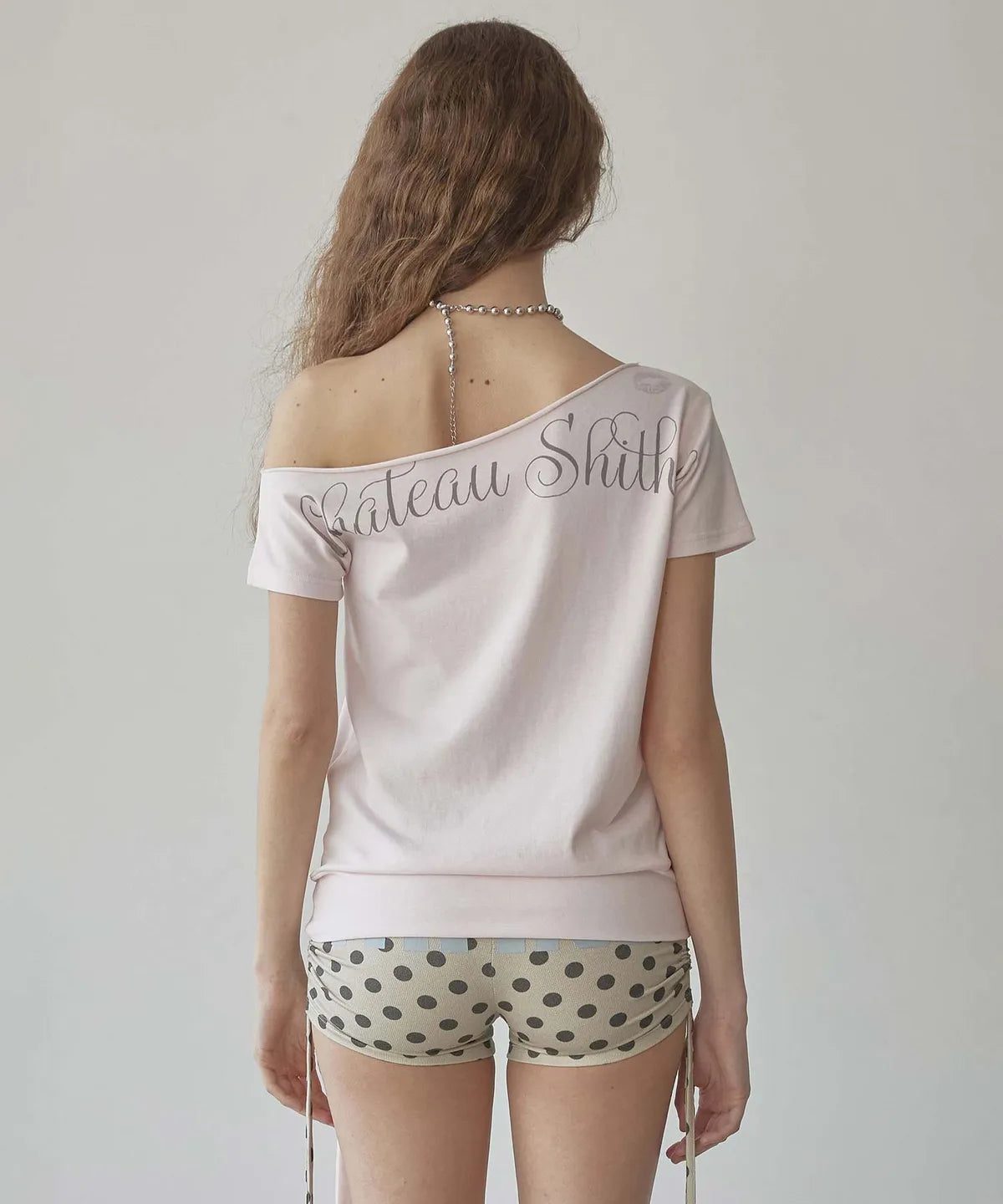 【𝘱𝘳𝘦-𝘰𝘳𝘥𝘦𝘳】SCULPTOR Chateau Shithole Tie Tee Pale Pink