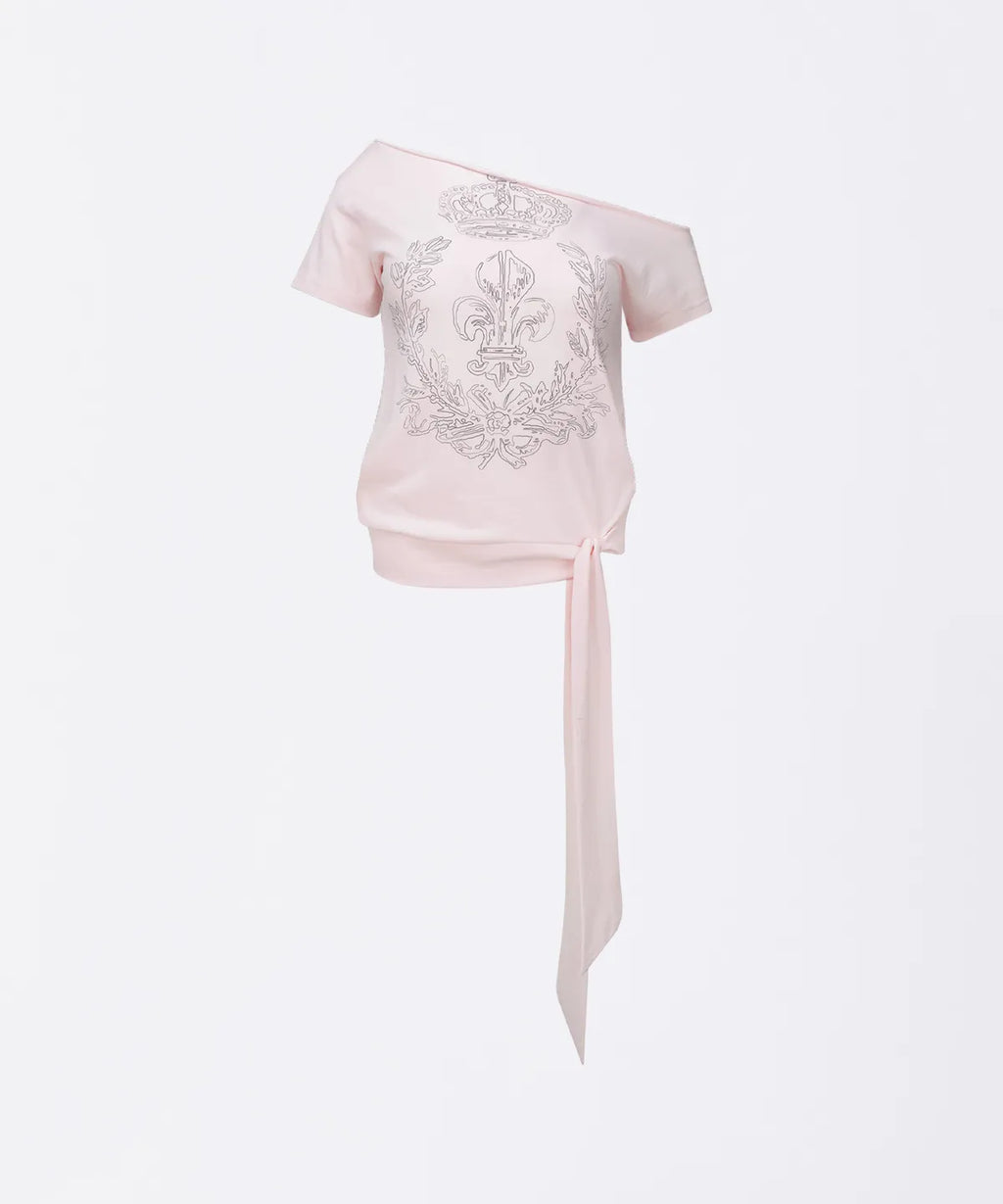 【𝘱𝘳𝘦-𝘰𝘳𝘥𝘦𝘳】SCULPTOR Chateau Shithole Tie Tee Pale Pink