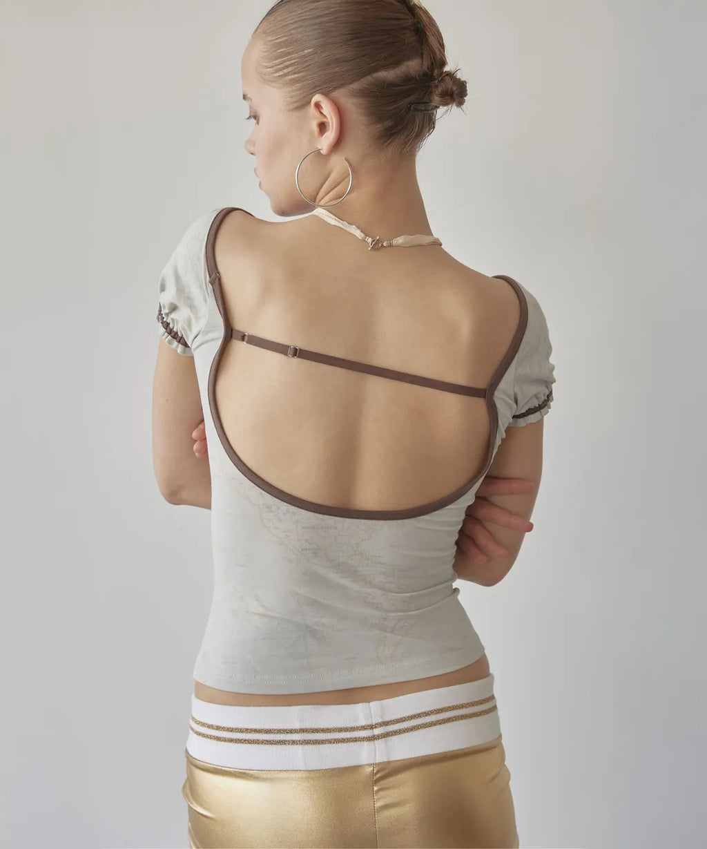 【𝘱𝘳𝘦-𝘰𝘳𝘥𝘦𝘳】SCULPTOR Tourist Scoop Back Tee Raw