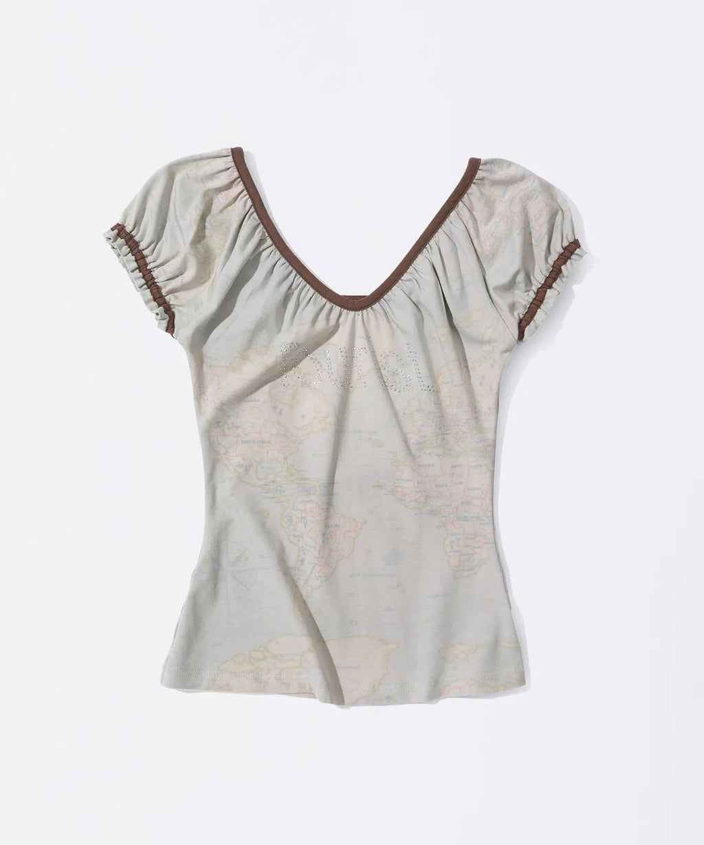 【𝘱𝘳𝘦-𝘰𝘳𝘥𝘦𝘳】SCULPTOR Tourist Scoop Back Tee Raw