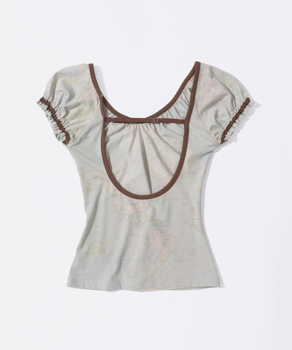 【𝘱𝘳𝘦-𝘰𝘳𝘥𝘦𝘳】SCULPTOR Tourist Scoop Back Tee Raw