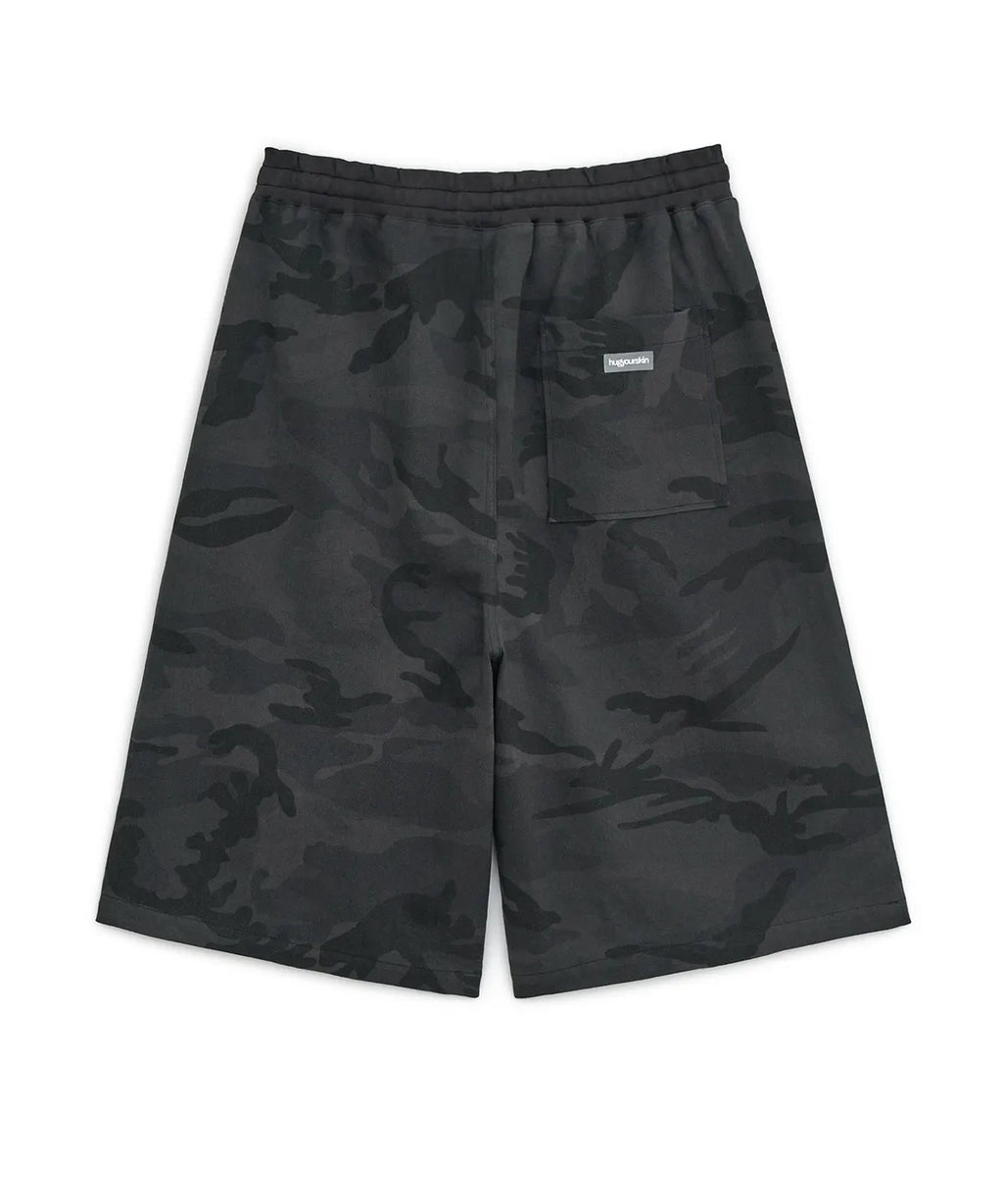 HUGYOURSKIN CAMO KORILAKKUMA BERMUDA PANTS (CHARCOAL)