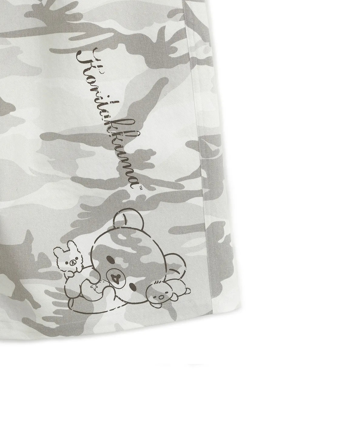 HUGYOURSKIN CAMO KORILAKKUMA BERMUDA PANTS (GREY)