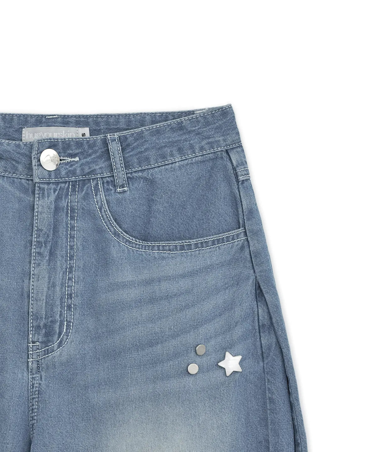 HUGYOURSKIN KORILAKKUMA WASHED JEANS (BLUE)