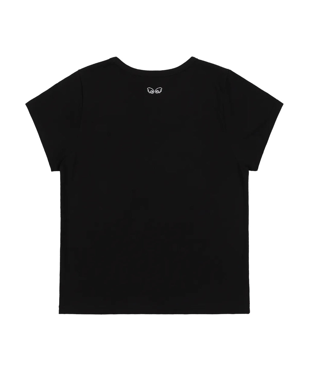 【𝘱𝘳𝘦-𝘰𝘳𝘥𝘦𝘳】FANCY CLUB MIX STAR ANGEL PATCH TEE (BLACK)