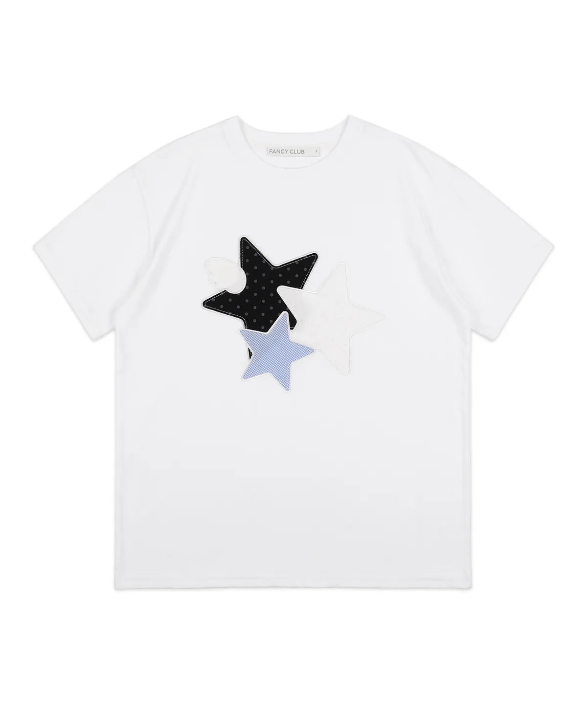 【𝘱𝘳𝘦-𝘰𝘳𝘥𝘦𝘳】FANCY CLUB MIX STAR ANGEL PATCH TEE (WHITE)