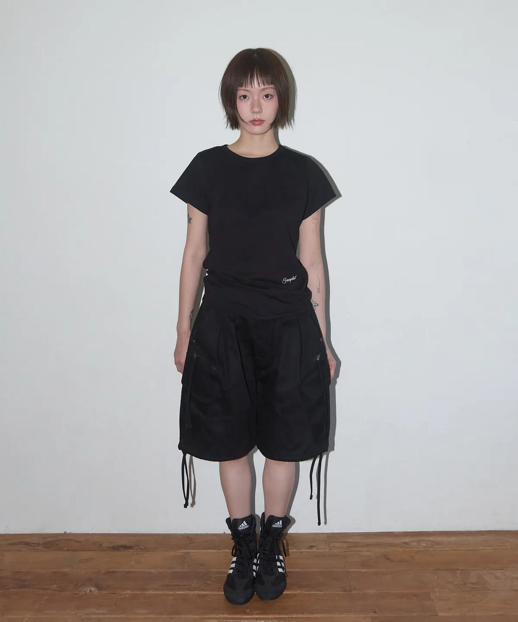 【𝘱𝘳𝘦-𝘰𝘳𝘥𝘦𝘳】FANCY CLUB Rivers of Heaven Crop Tee (BLACK)