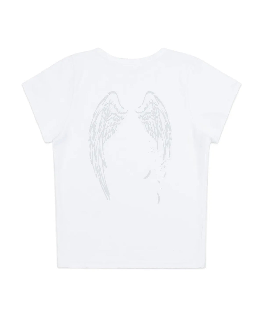 【𝘱𝘳𝘦-𝘰𝘳𝘥𝘦𝘳】FANCY CLUB Rivers of Heaven Crop Tee (GRAY)