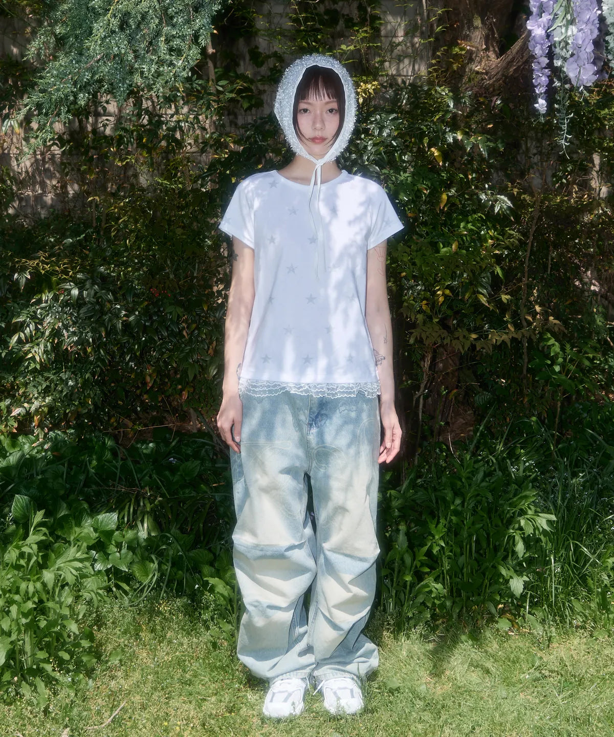 【𝘱𝘳𝘦-𝘰𝘳𝘥𝘦𝘳】FANCY CLUB Race Star Layered Tee (WHITE)