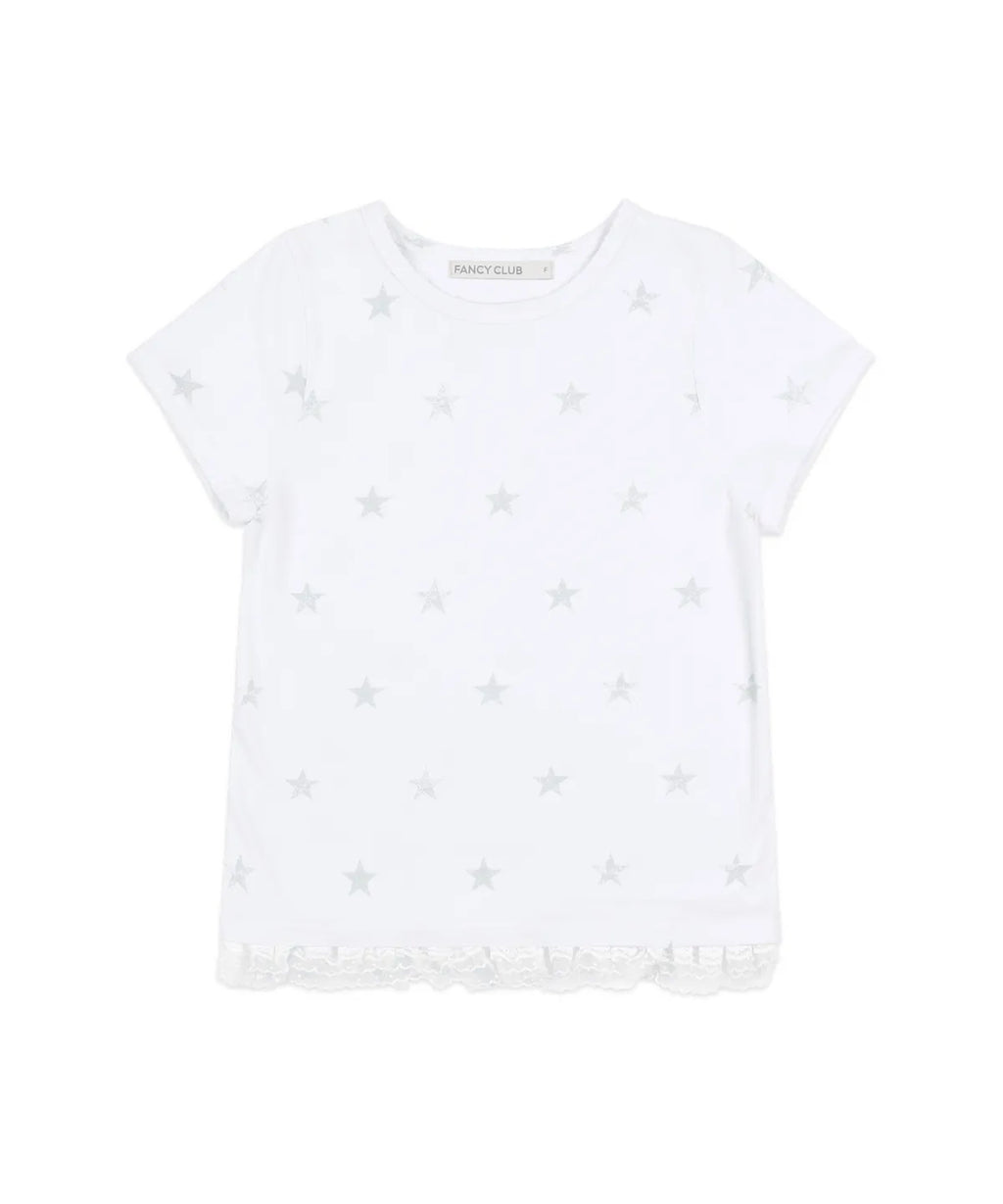 【𝘱𝘳𝘦-𝘰𝘳𝘥𝘦𝘳】FANCY CLUB Race Star Layered Tee (WHITE)