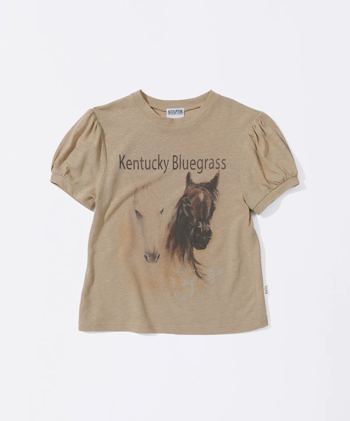 【𝘱𝘳𝘦-𝘰𝘳𝘥𝘦𝘳】SCULPTOR Kentucky Stud Baby Tee Beige