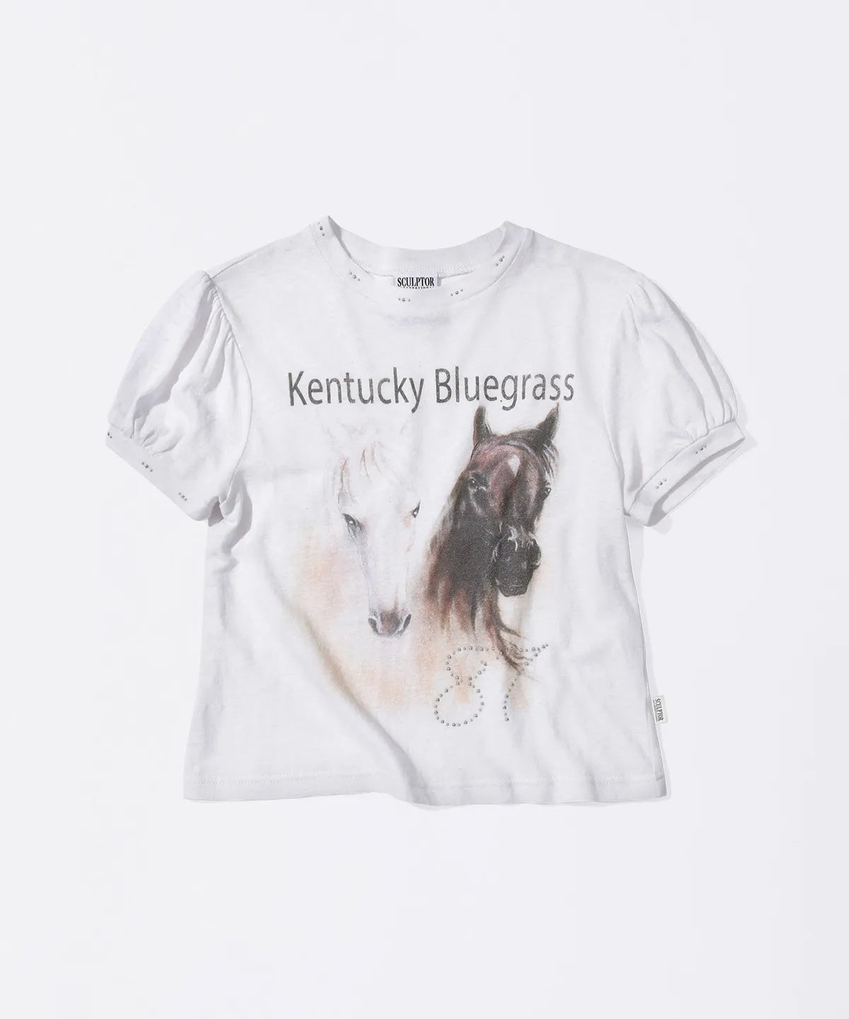 【𝘱𝘳𝘦-𝘰𝘳𝘥𝘦𝘳】SCULPTOR Kentucky Stud Baby Tee Cream