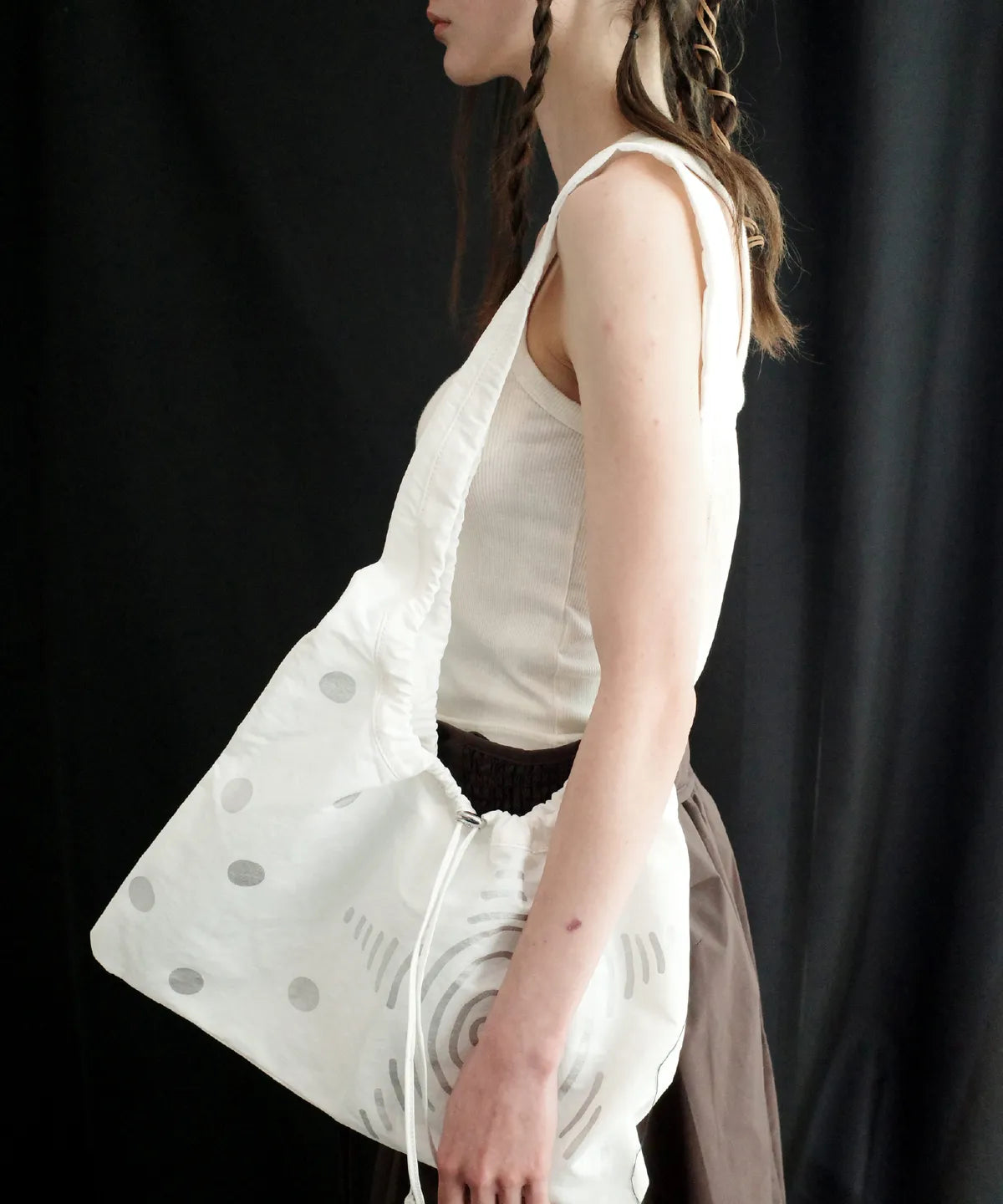 【𝘱𝘳𝘦-𝘰𝘳𝘥𝘦𝘳】FILLINTHEBLANK Stance Packable Multi Bag (Light)(white)