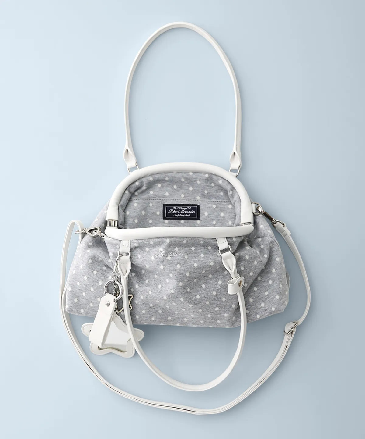 【𝘱𝘳𝘦-𝘰𝘳𝘥𝘦𝘳】BADBLUE Dot Cozy Dumpling Bag Gray