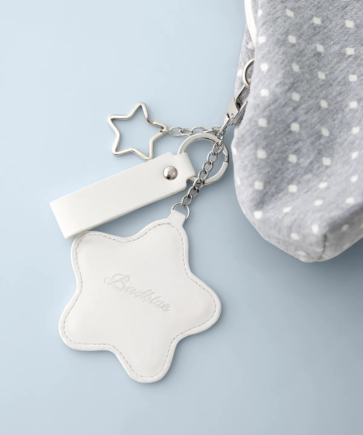 【𝘱𝘳𝘦-𝘰𝘳𝘥𝘦𝘳】BADBLUE Dot Cozy Dumpling Bag Gray