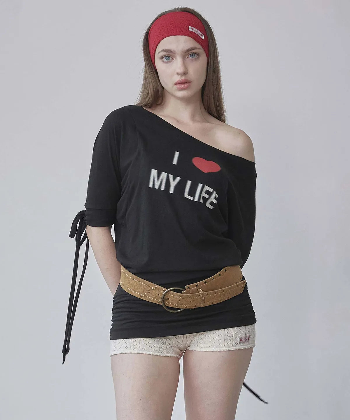 【𝘱𝘳𝘦-𝘰𝘳𝘥𝘦𝘳】SCULPTOR Tie Sleeve Tee Black
